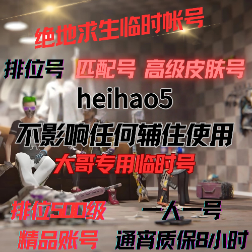 绝地求生皮肤黑号